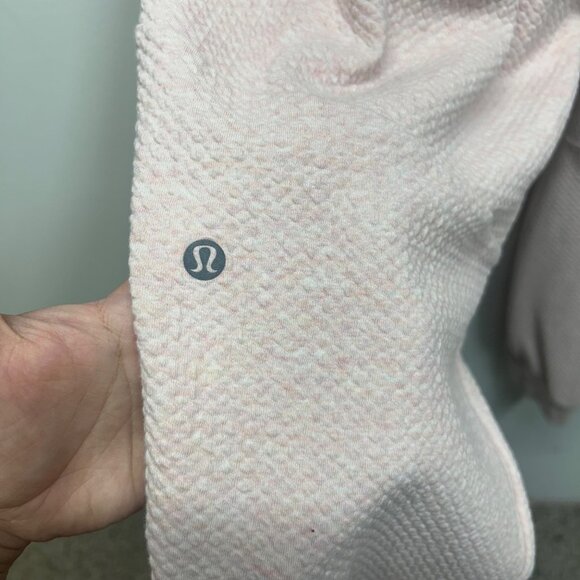 Lululemon At Ease Jogger 29" Heathered Pink Mist / White XXL - Picture 4 of 7